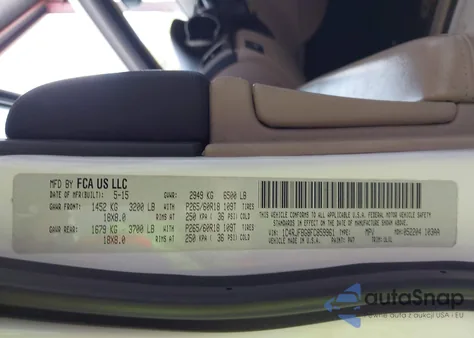 2015 Jeep Grand Cherokee Limited z USA, uszkodzony, nr VIN 1C4RJFBG8FC859961